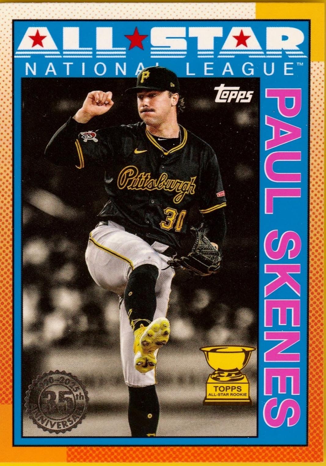 2025 Topps 1990 All-Star Paul Skenes [Pink] #90AS-17 card