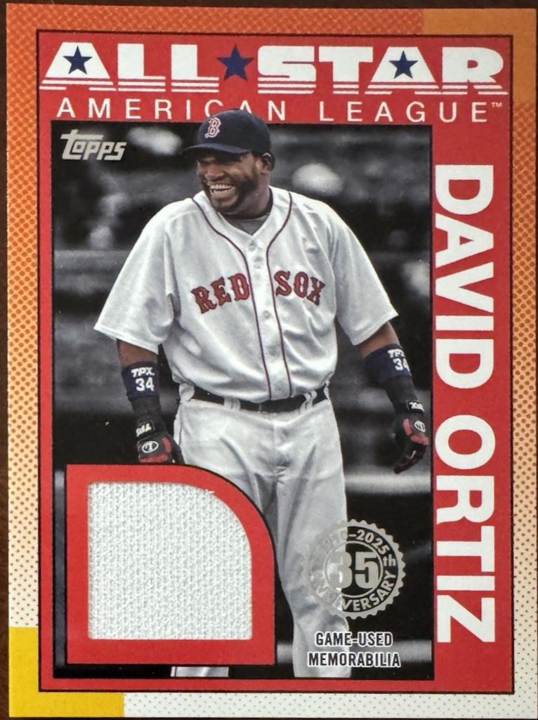 2025 Topps 1990 All-Star Relic David Ortiz #90ASR-DO card