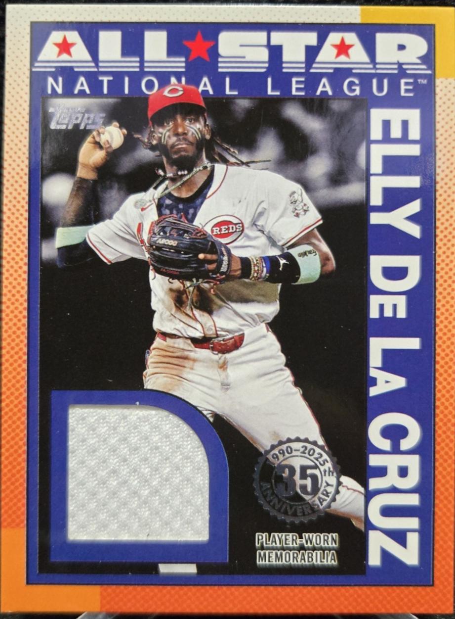 2025 Topps 1990 All-Star Relic Elly De La Cruz #90ASR-ED card