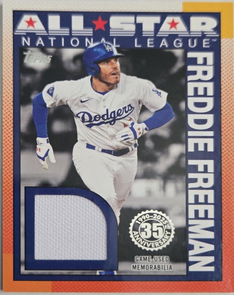 2025 Topps 1990 All-Star Relic Freddie Freeman #90ASR-FF card