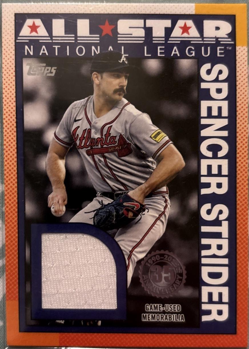 2025 Topps 1990 All-Star Relic Spencer Strider #90ASR-SST card