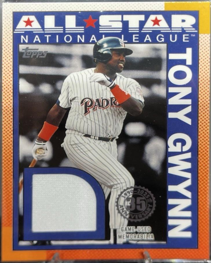 2025 Topps 1990 All-Star Relic Tony Gwynn #90ASR-TG card
