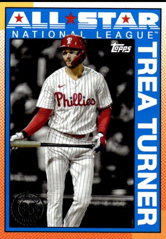 2025 Topps 1990 All-Star Trea Turner #90AS-9 card