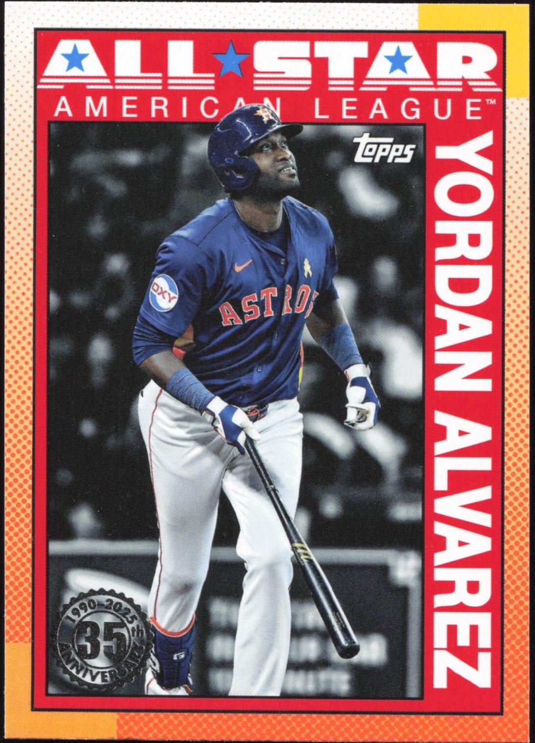 2025 Topps 1990 All-Star Yordan Alvarez #90AS-37 card