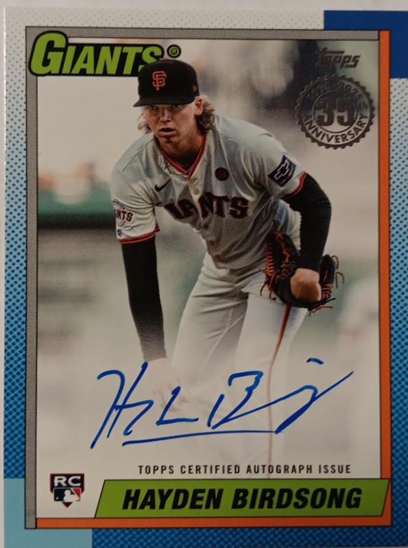 2025 Topps 1990 Autograph Hayden Birdsong #90A-HB card