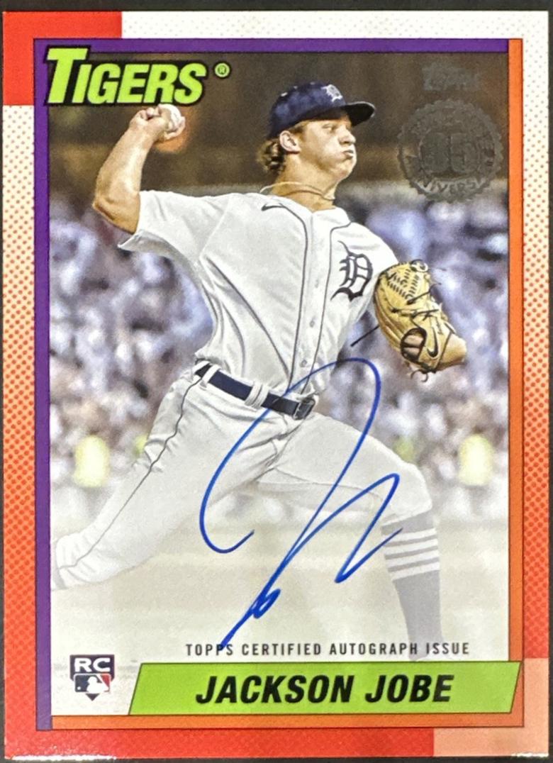 2025 Topps 1990 Autograph Jackson Jobe #90A-JJE card