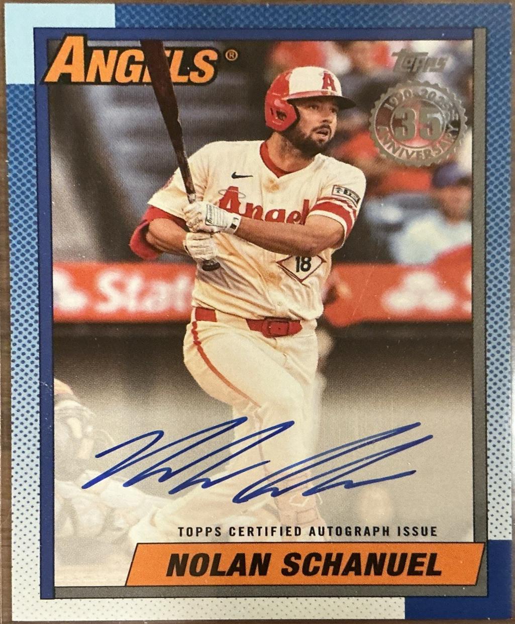 2025 Topps 1990 Autograph Nolan Schanuel #90B2-NS card