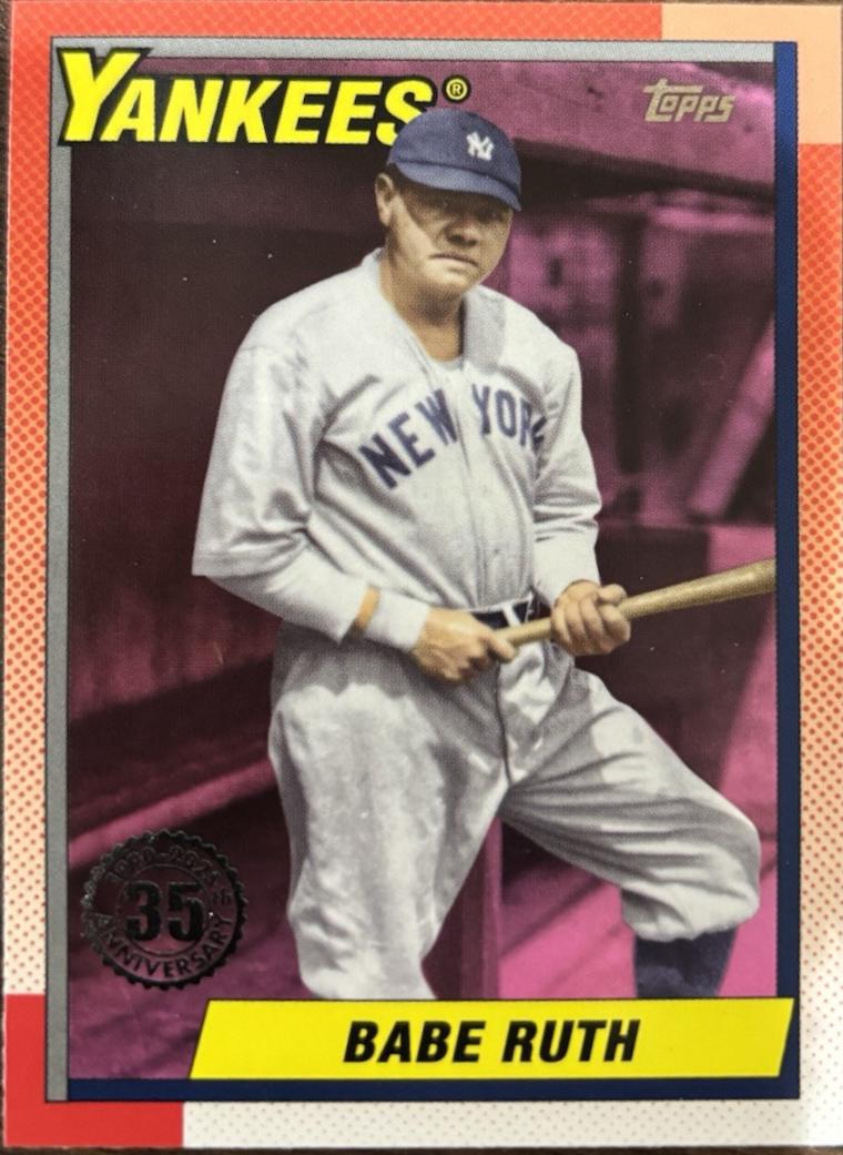 2025 Topps 1990 Babe Ruth [Pink] #T90-47 card