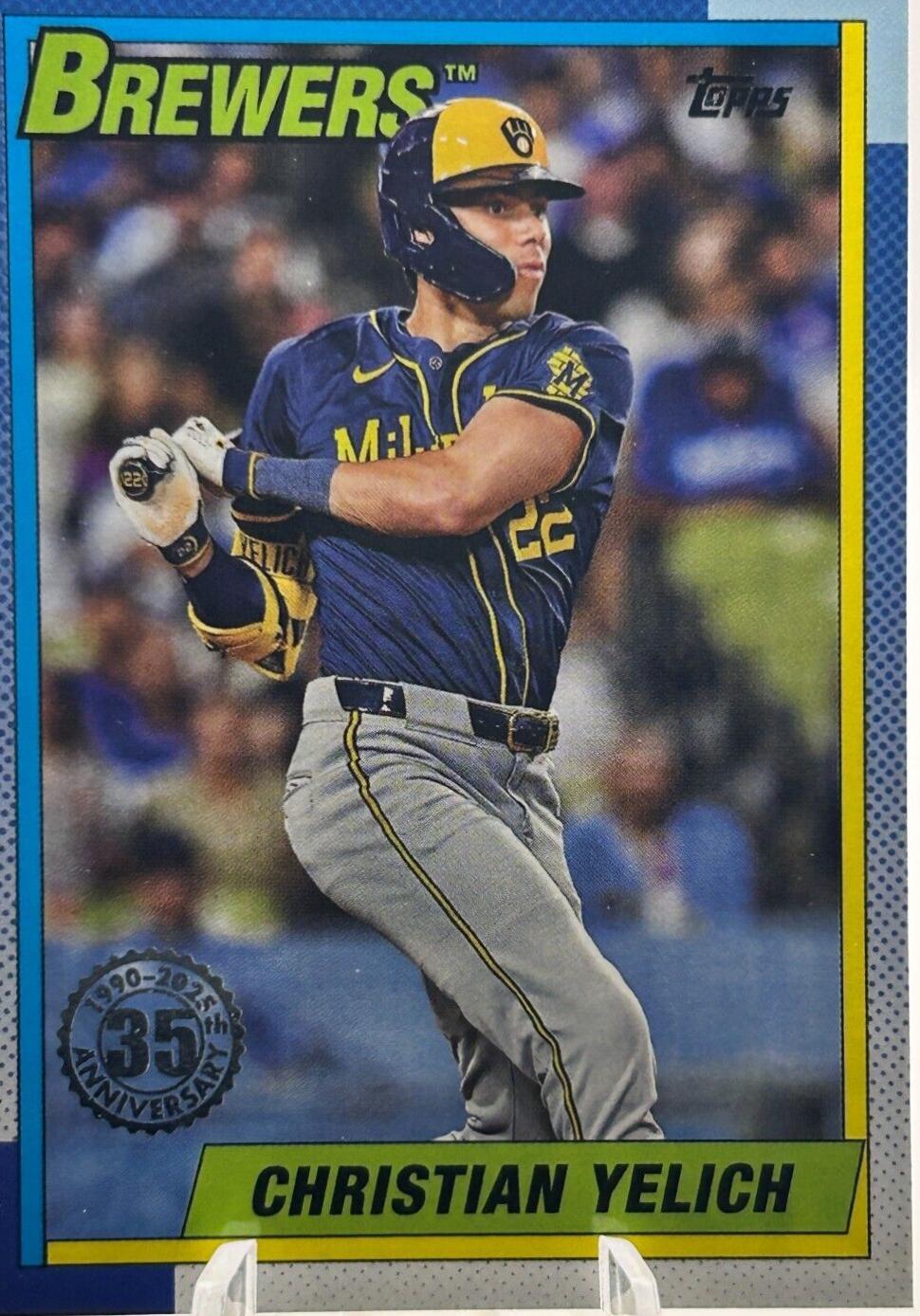 2025 Topps 1990 Christian Yelich #T90-17 card