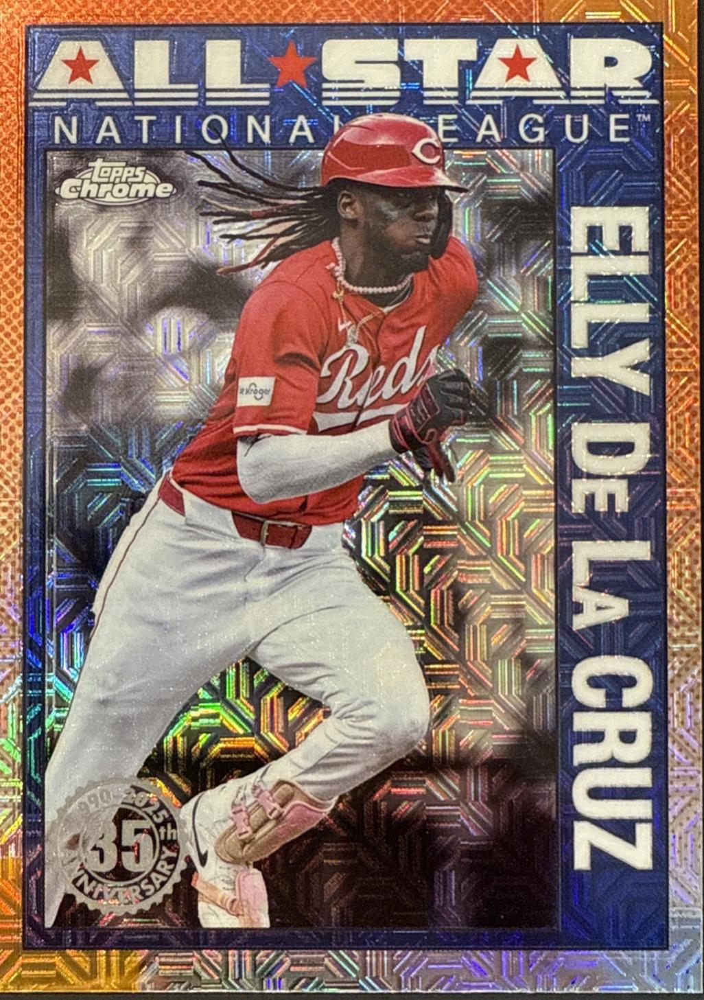 2025 Topps 1990 Chrome All-Star Elly De La Cruz #90ASC-6 card