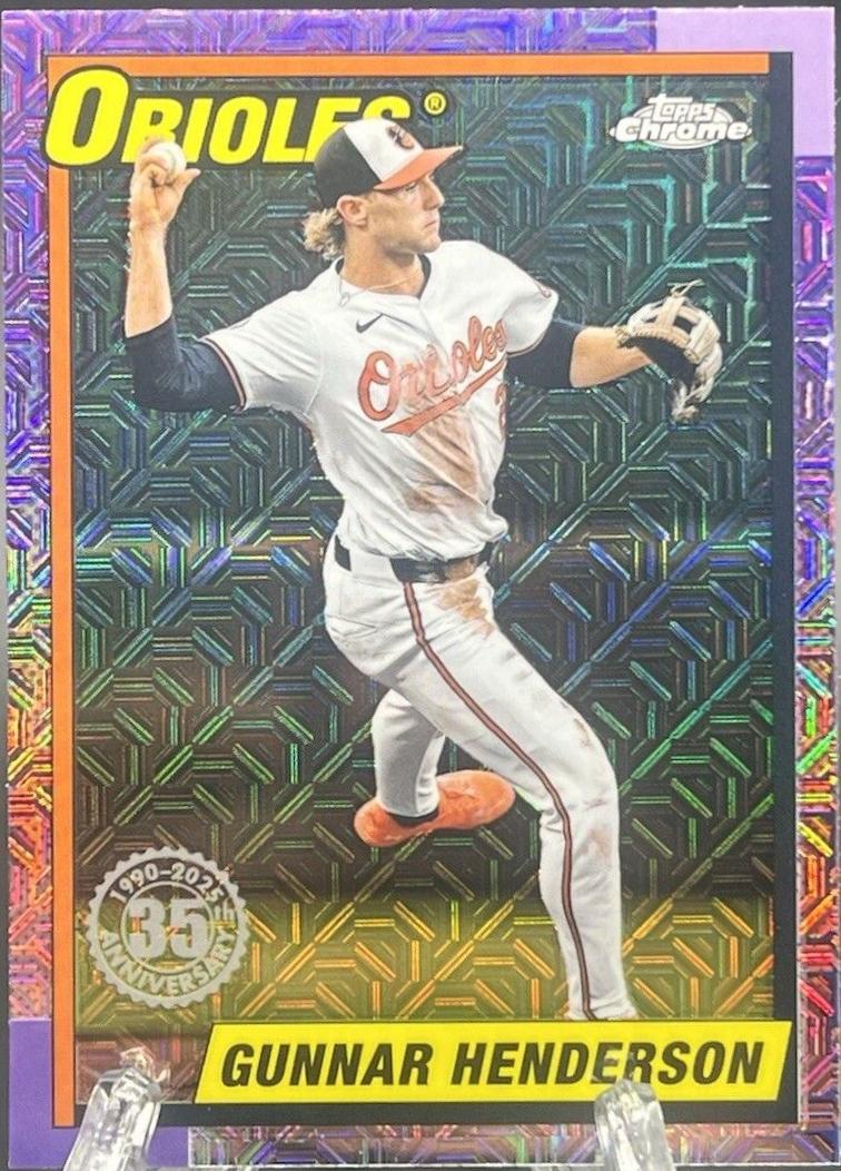 2025 Topps 1990 Chrome Gunnar Henderson #T90C-1 card