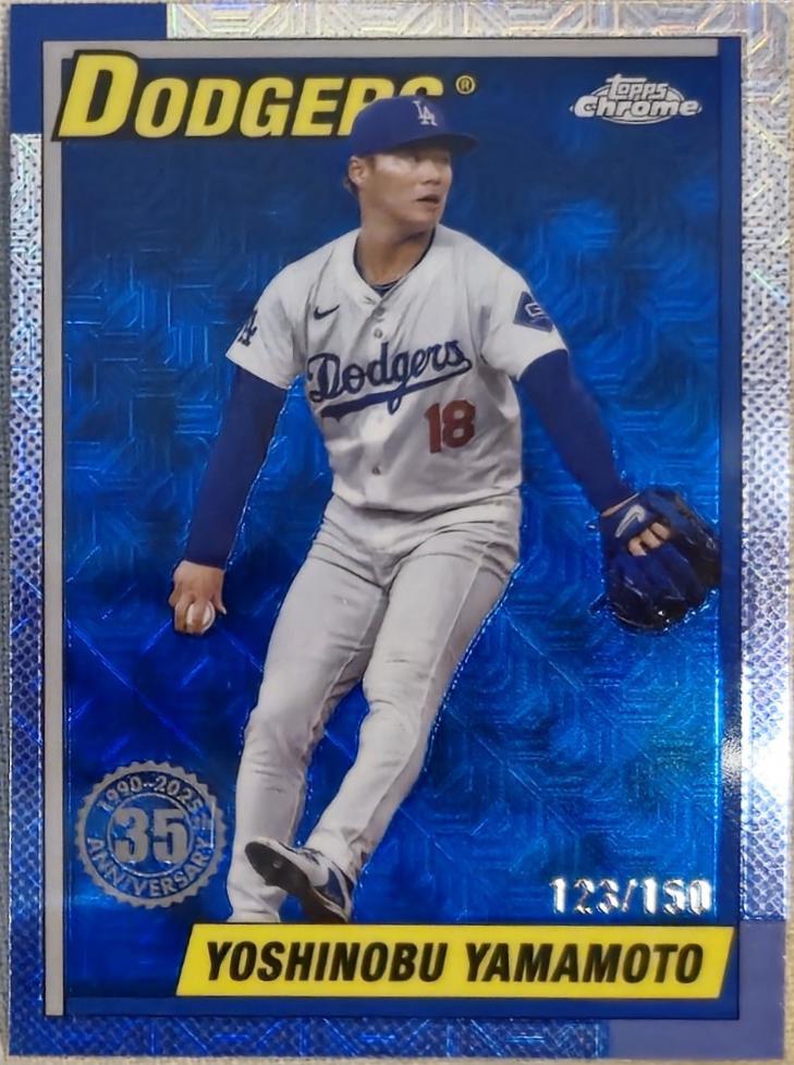 2025 Topps 1990 Chrome Yoshinobu Yamamoto #T90C-76 card