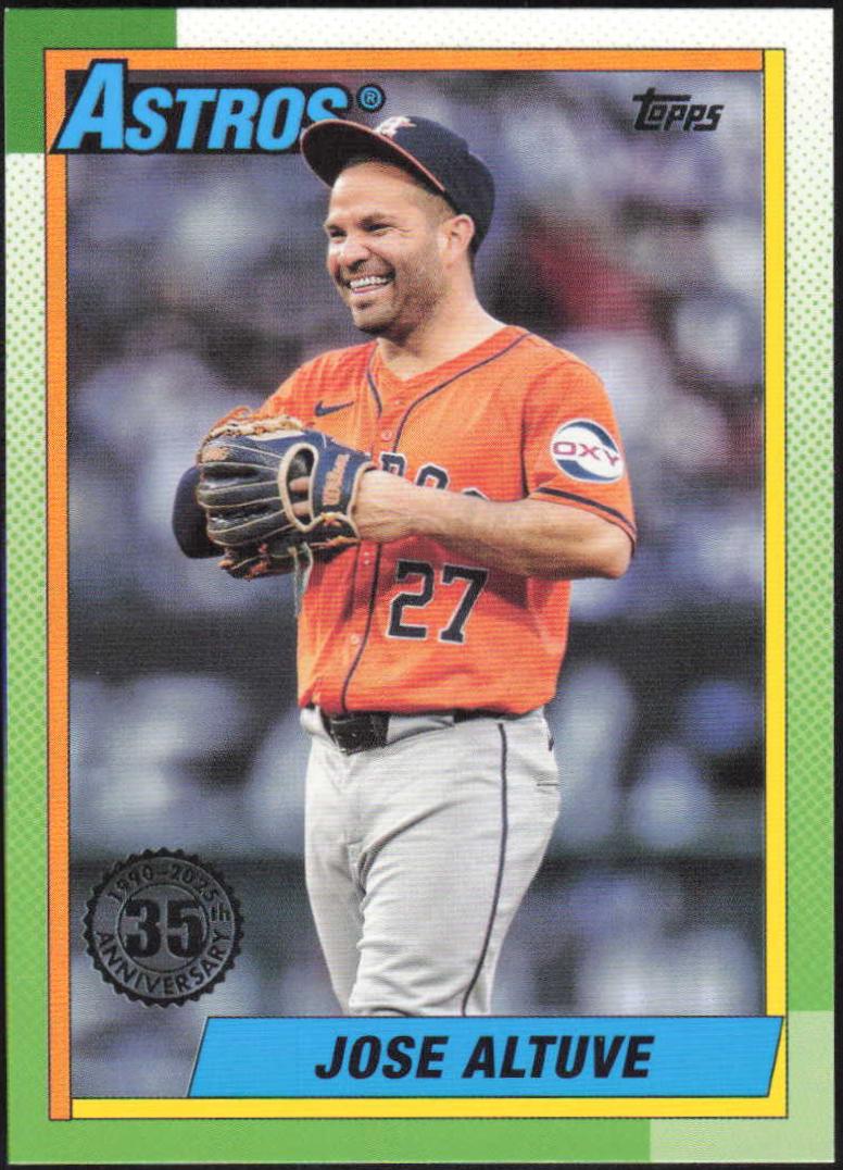 2025 Topps 1990 Jose Altuve #T90-9 card