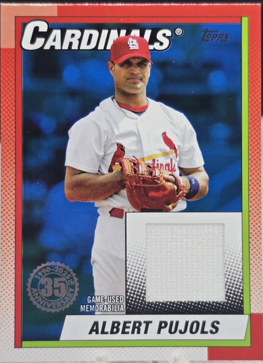 2025 Topps 1990 Relic Albert Pujols #T90R-AP card