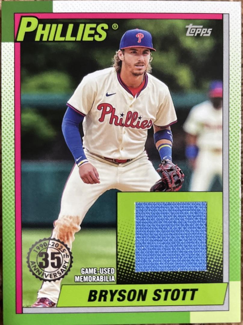 2025 Topps 1990 Relic Bryson Stott #T90R-BS card