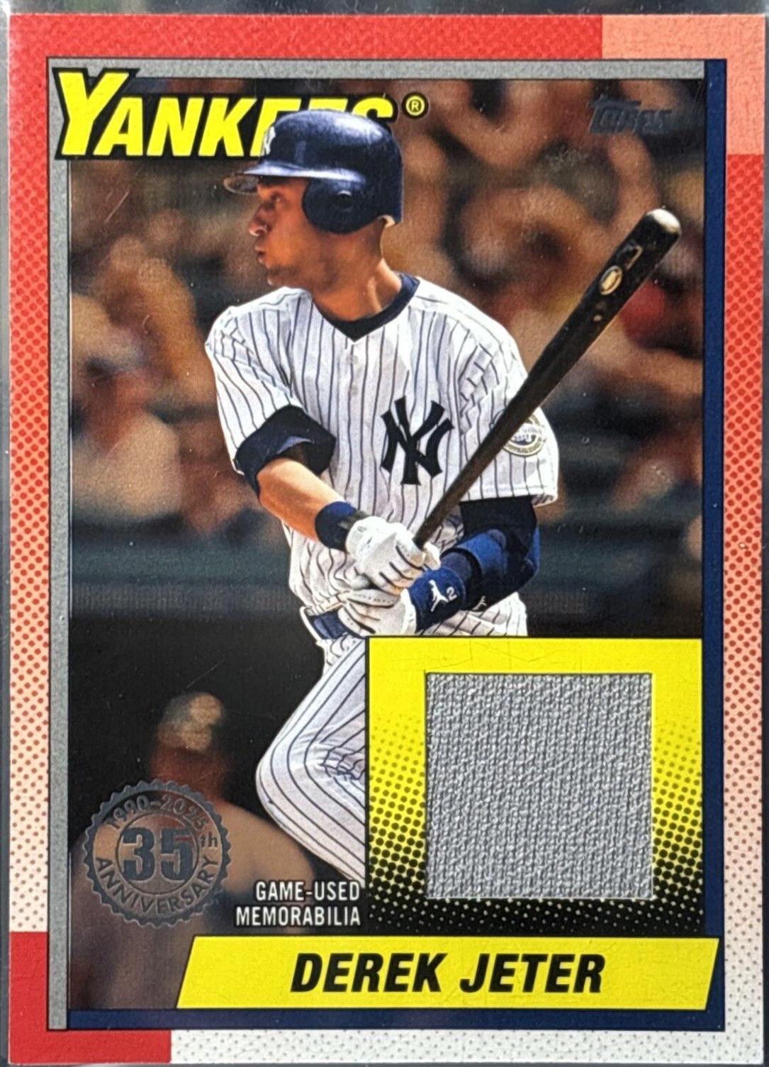 2025 Topps 1990 Relic Derek Jeter #T90R-DJ card