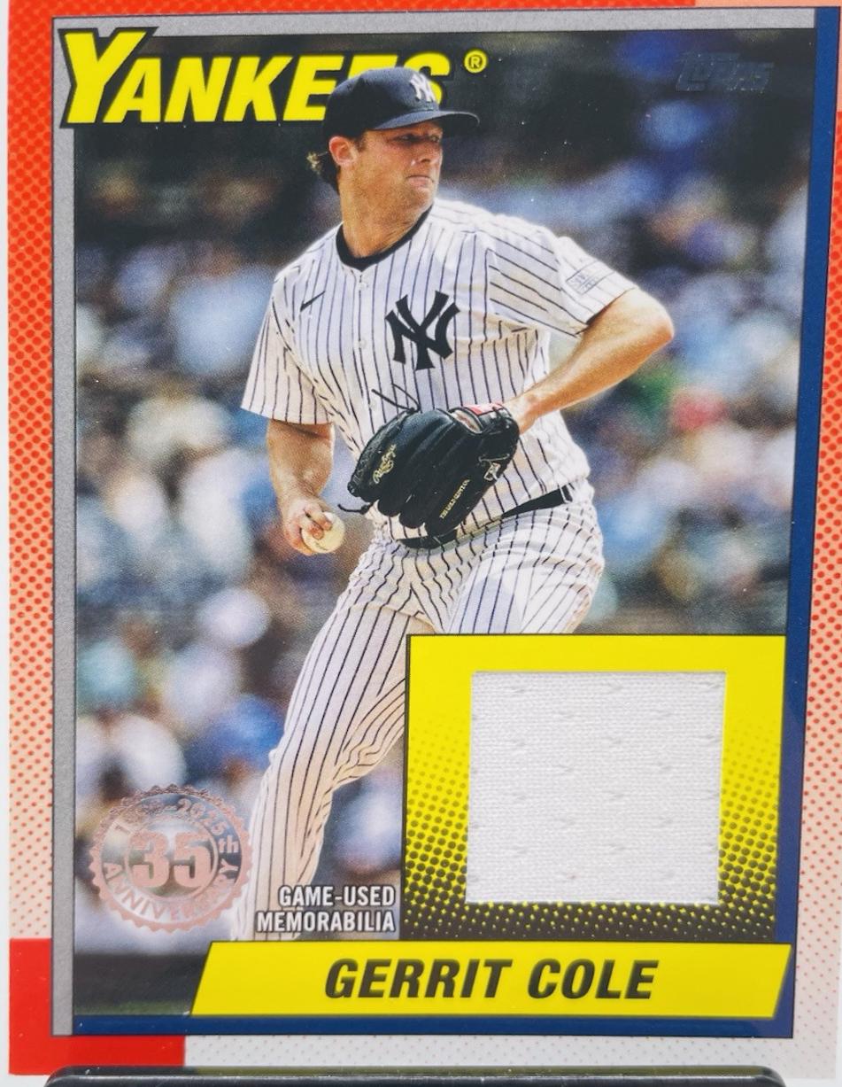 2025 Topps 1990 Relic Gerrit Cole #T90R-GC card