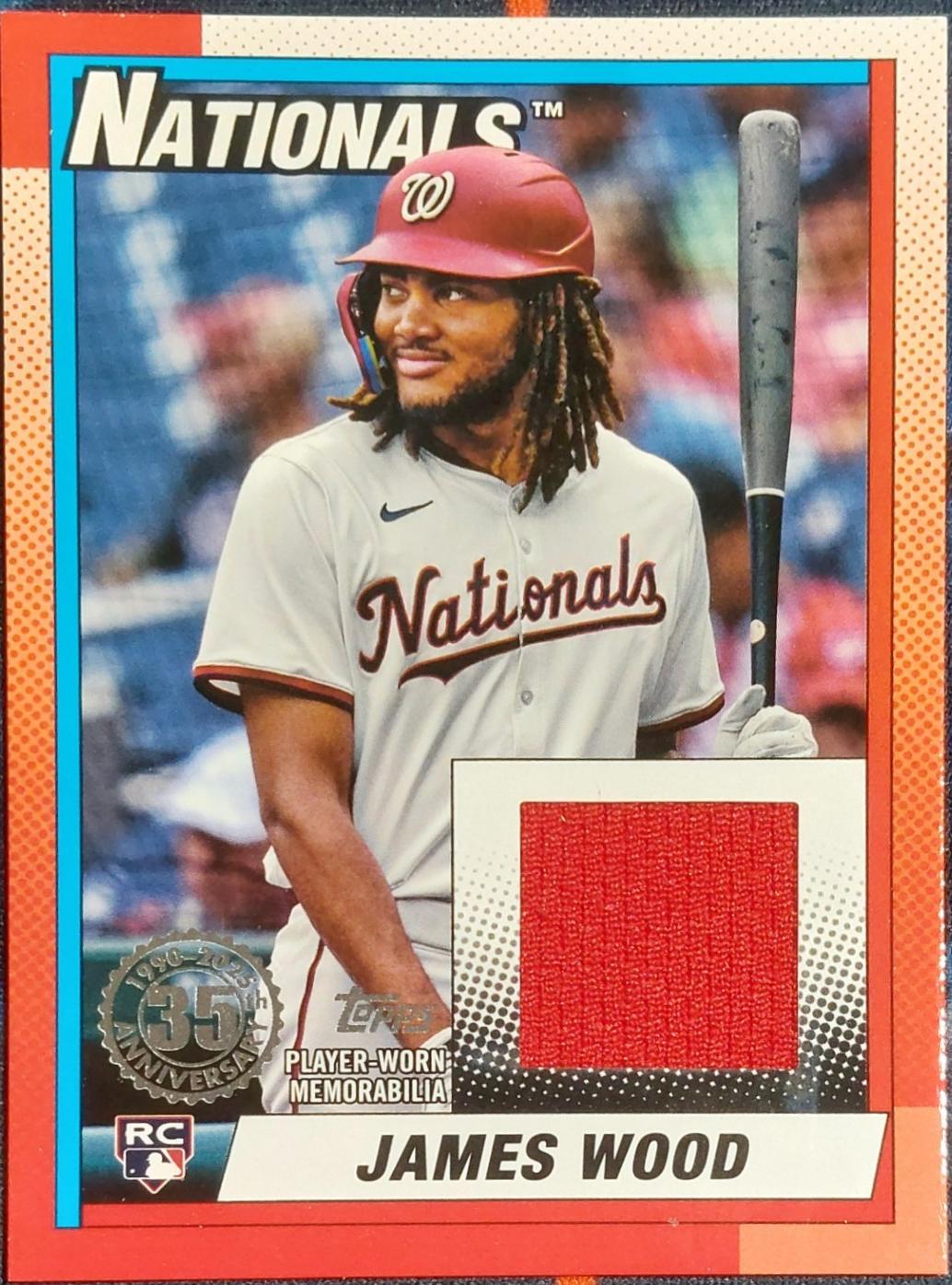 2025 Topps 1990 Relic James Wood #90R2-JW card