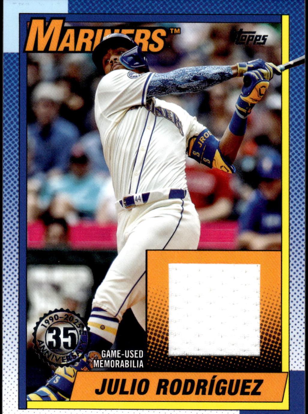 2025 Topps 1990 Relic Julio Rodriguez #T90R-JR card