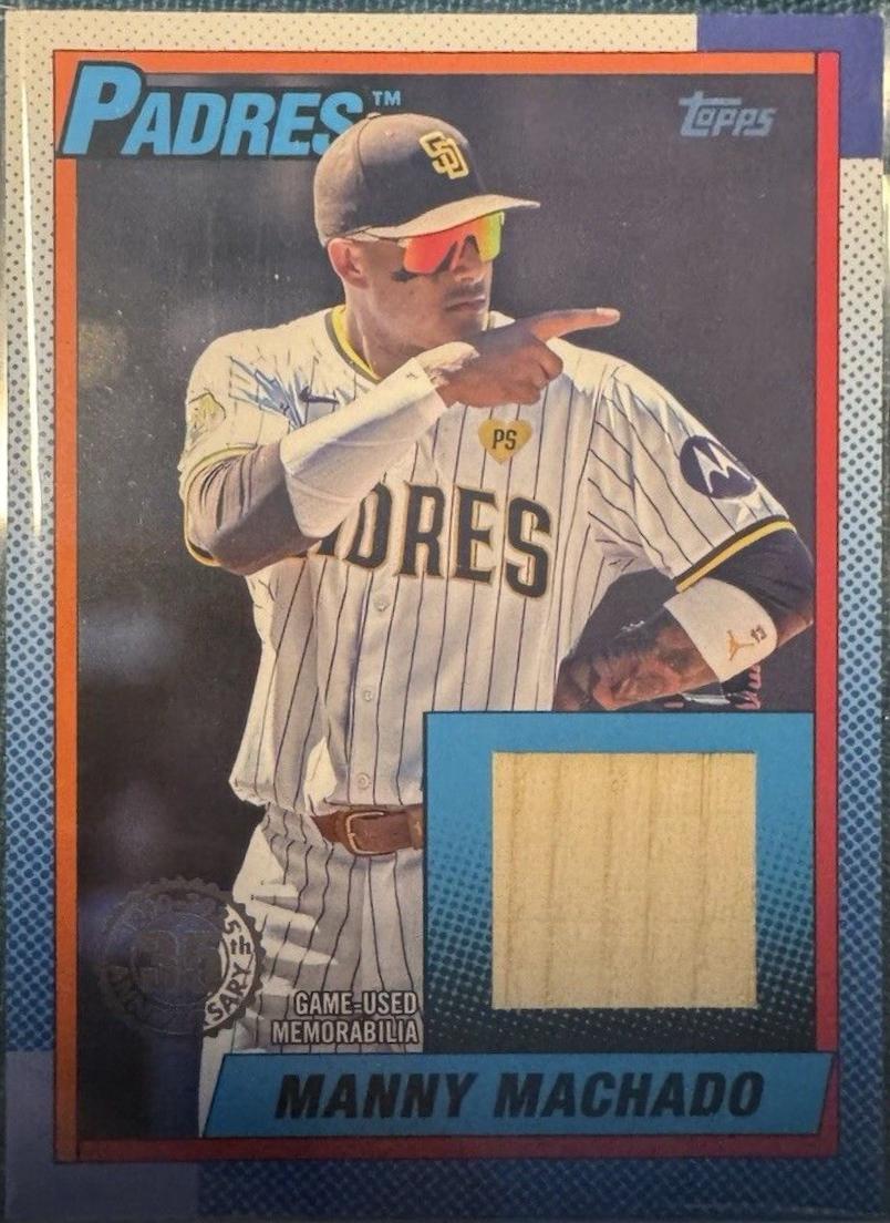 2025 Topps 1990 Relic Manny Machado #T90R-MMA card