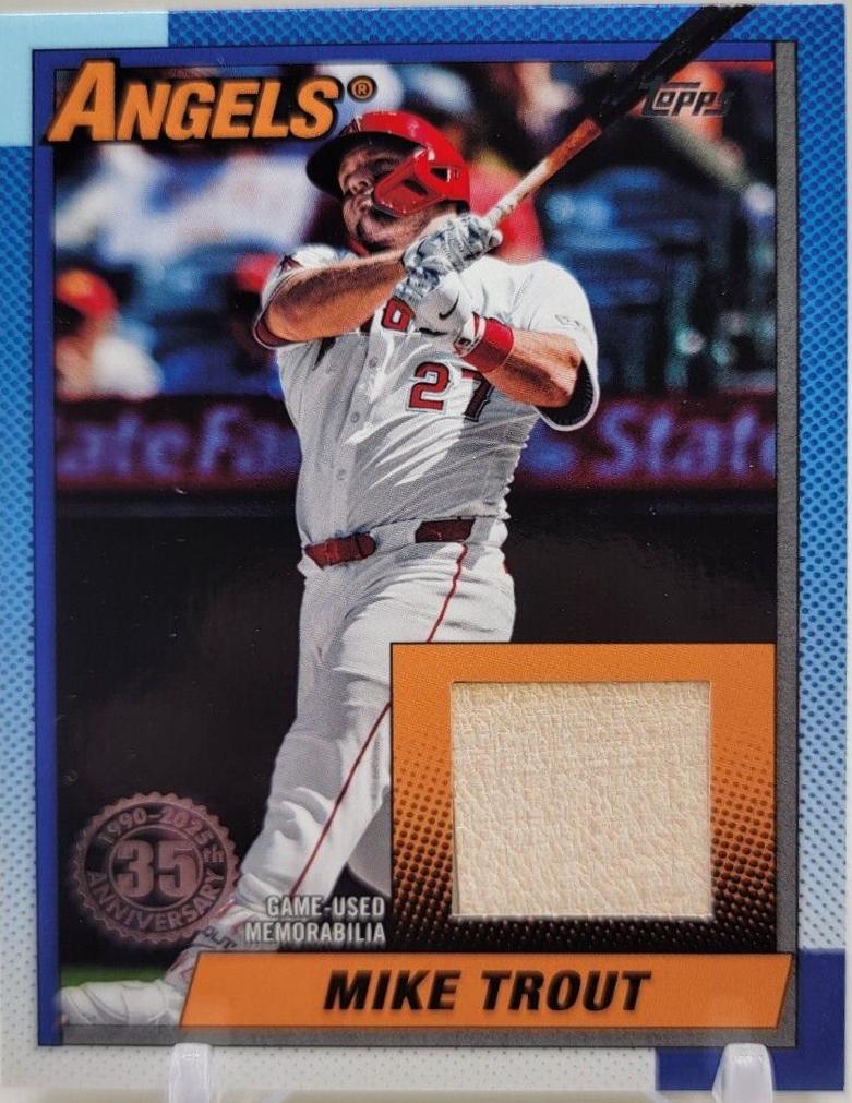 2025 Topps 1990 Relic Mike Trout #T90R-MT card