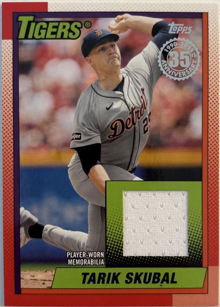 2025 Topps 1990 Relic Tarik Skubal #T90R-TRS card