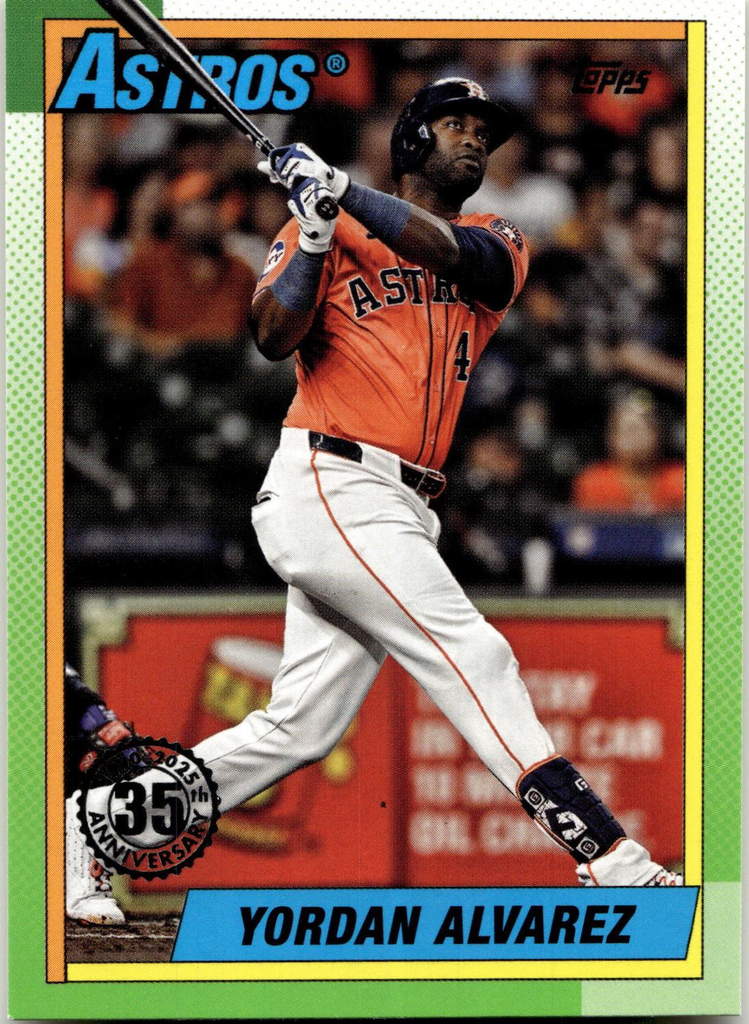 2025 Topps 1990 Yordan Alvarez #T90-82 card