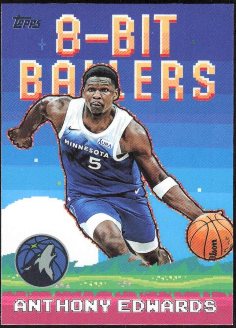 2025 Topps 8-Bit Ballers Anthony Edwards #8B-18 card