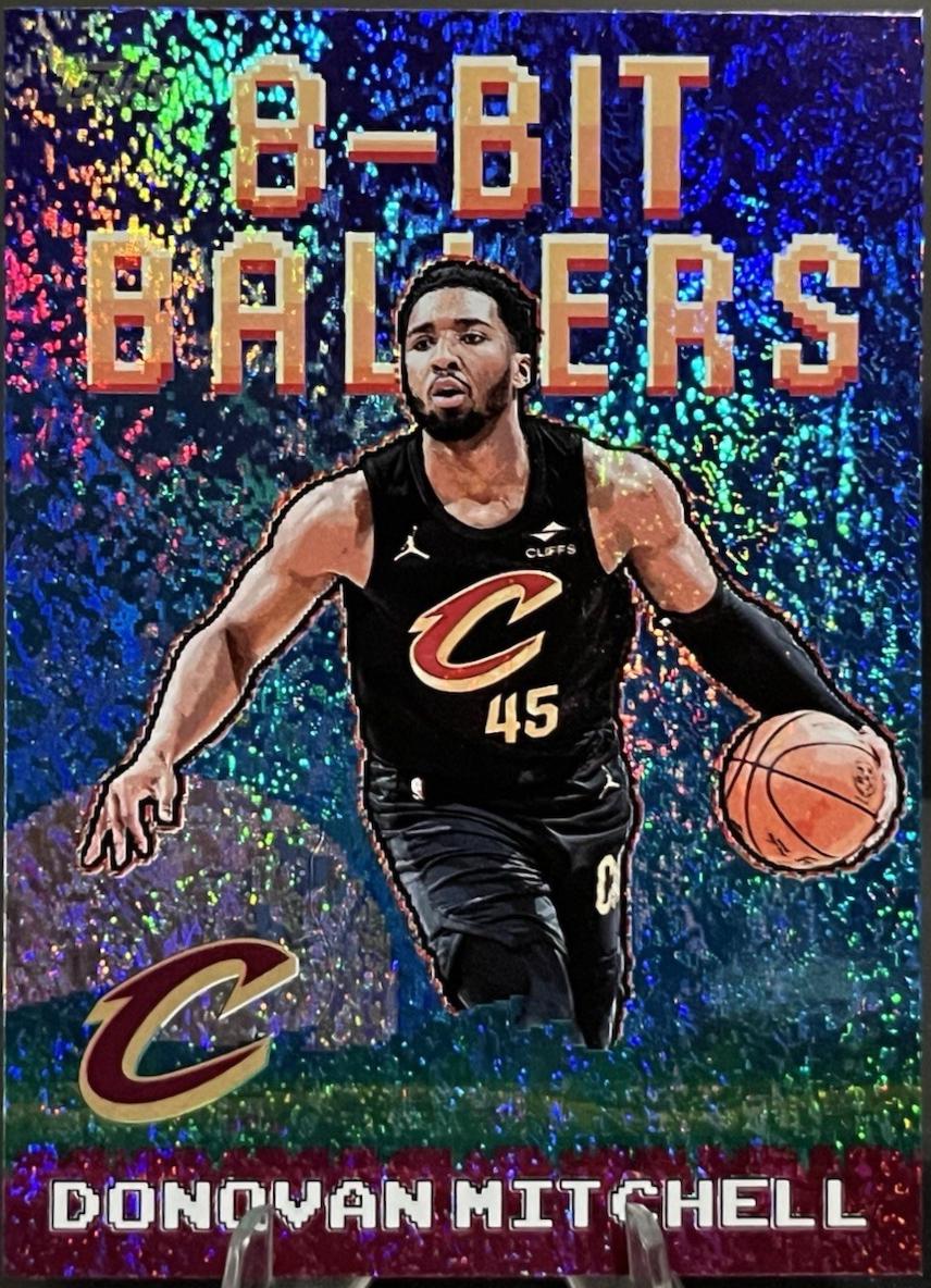 2025 Topps 8-Bit Ballers Donovan Mitchell [Holo] #8B-11 card
