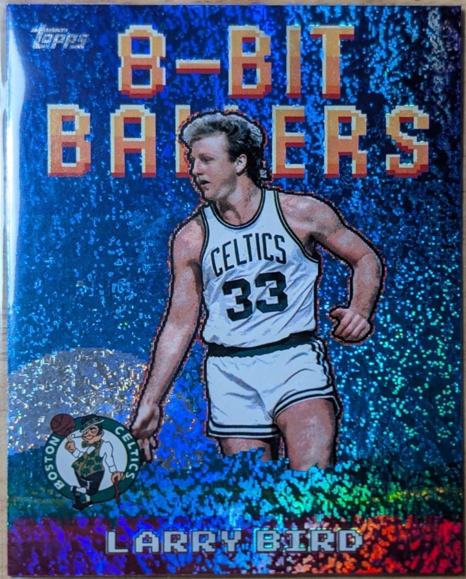 2025 Topps 8-Bit Ballers Larry Bird [Holo] #8B-25 card
