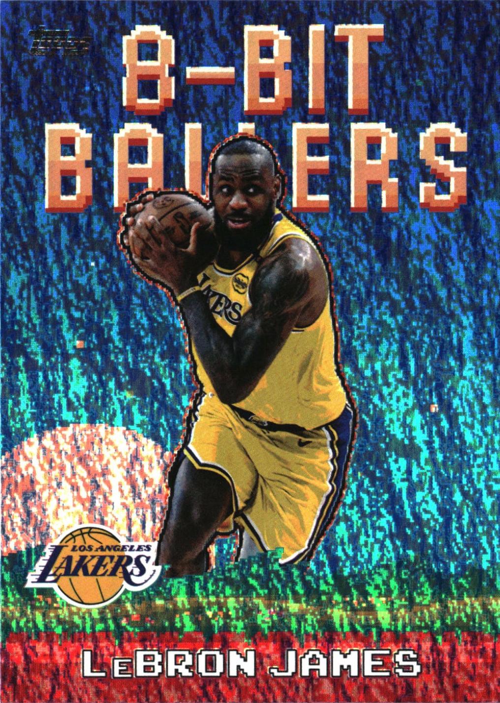 2025 Topps 8-Bit Ballers LeBron James [Holo] #8B-19 card