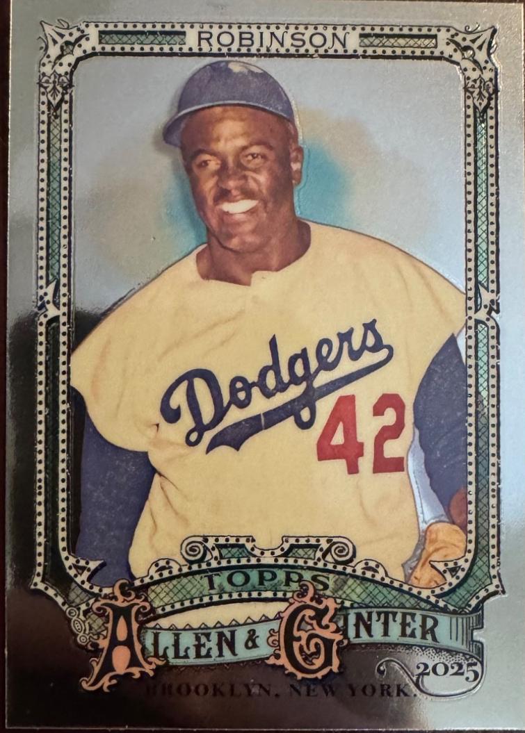 2025 Topps Allen and Ginter Jackie Robinson [Chrome Variation] #31 card