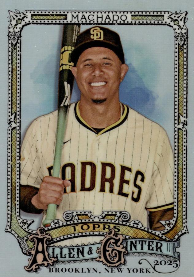 2025 Topps Allen and Ginter Manny Machado [Refractor Chrome Variation] #134 card