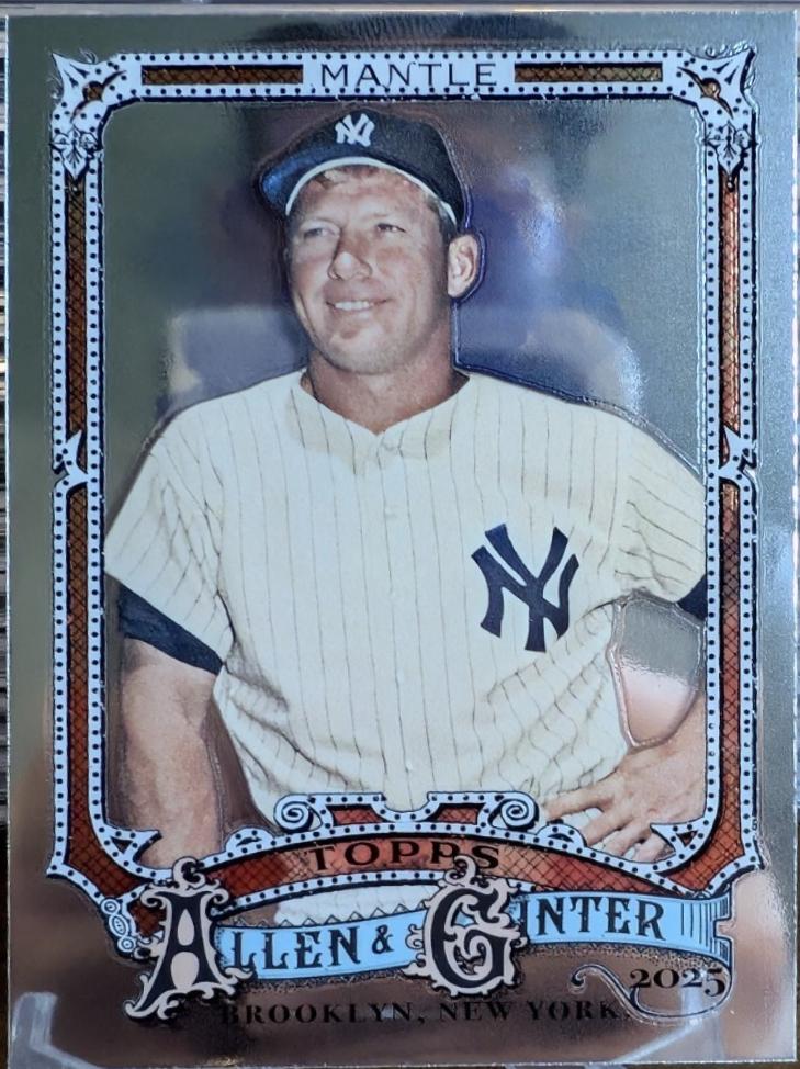 2025 Topps Allen and Ginter Mickey Mantle [Chrome Variation] #19 card