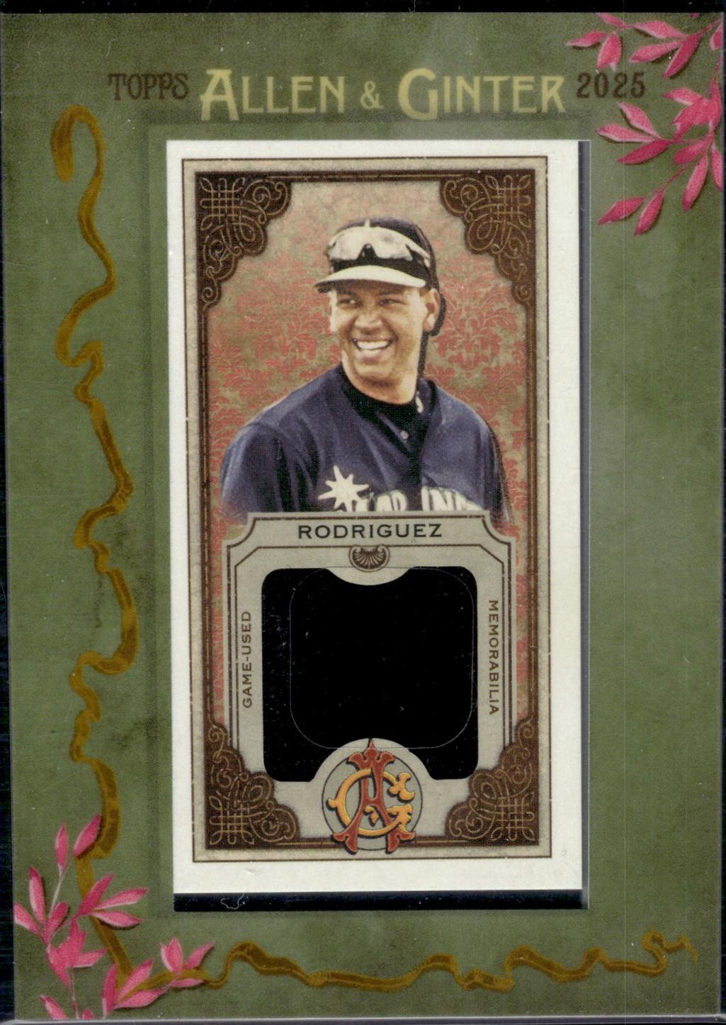 2025 Topps Allen and Ginter Mini Framed Relic Alex Rodriguez #MFR-AR card