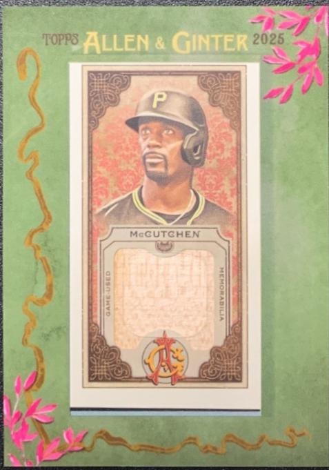 2025 Topps Allen and Ginter Mini Framed Relic Andrew McCutchen #MFR-AMC card