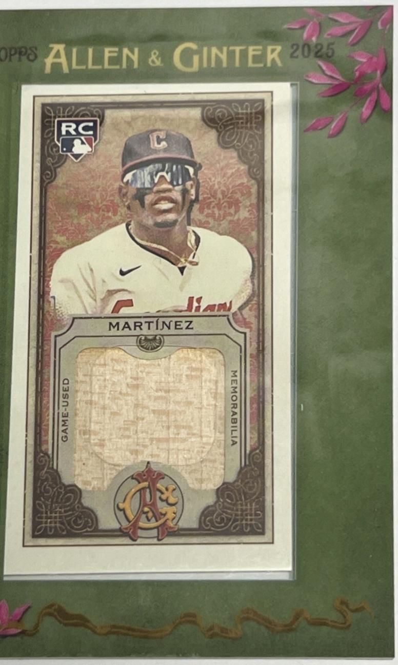 2025 Topps Allen and Ginter Mini Framed Relic Angel Martinez #MFR-AM card