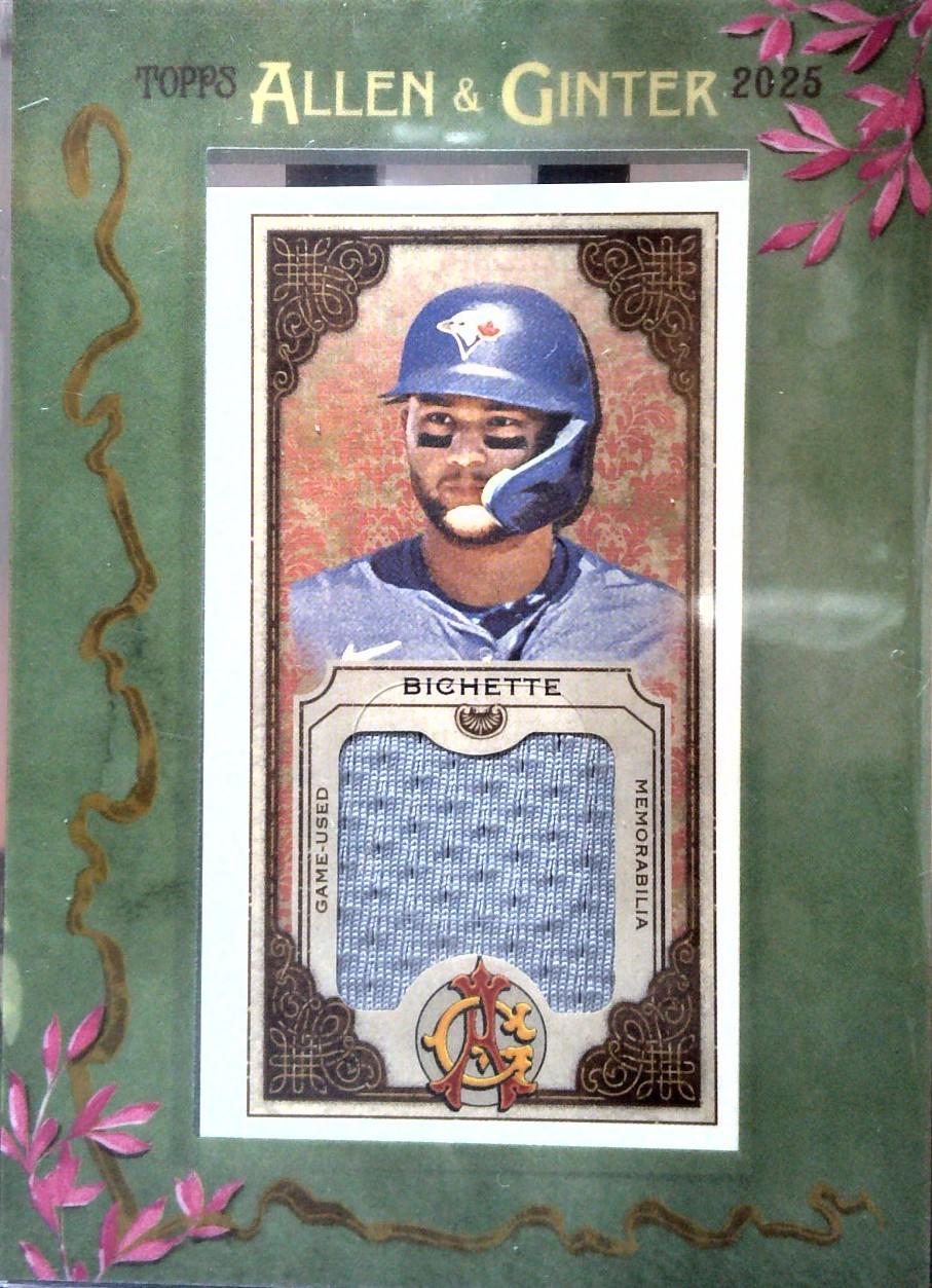 2025 Topps Allen and Ginter Mini Framed Relic Bo Bichette #MFR-BBI card