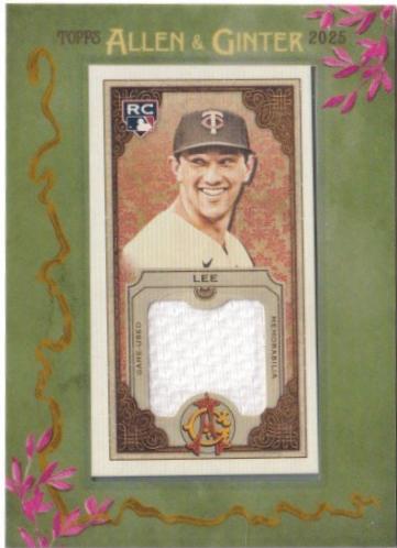 2025 Topps Allen and Ginter Mini Framed Relic Brooks Lee #MFR-BL card