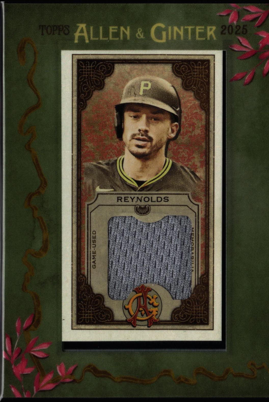 2025 Topps Allen and Ginter Mini Framed Relic Bryan Reynolds #MFR-BR card