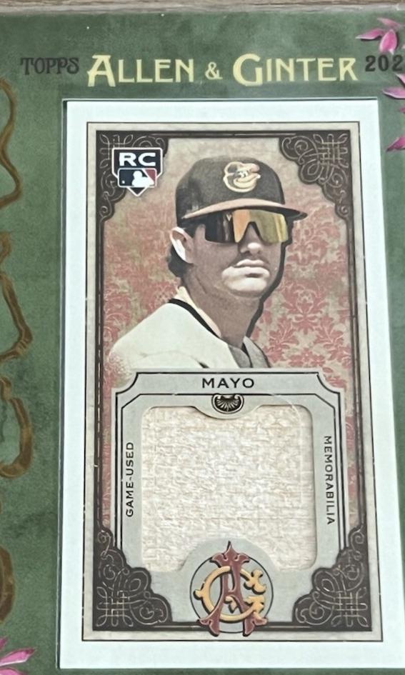 2025 Topps Allen and Ginter Mini Framed Relic Coby Mayo #MFR-CMA card