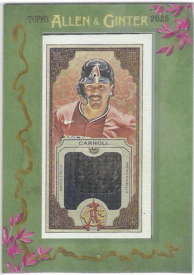 2025 Topps Allen and Ginter Mini Framed Relic Corbin Carroll #MFR-CCA card