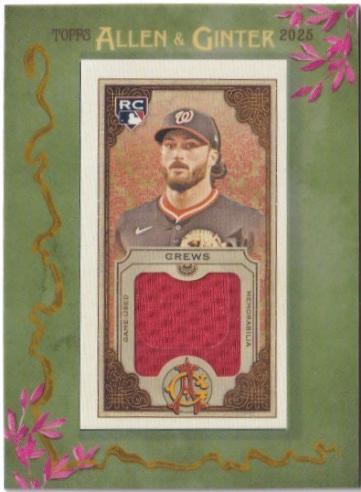 2025 Topps Allen and Ginter Mini Framed Relic Dylan Crews #MFR-DC card