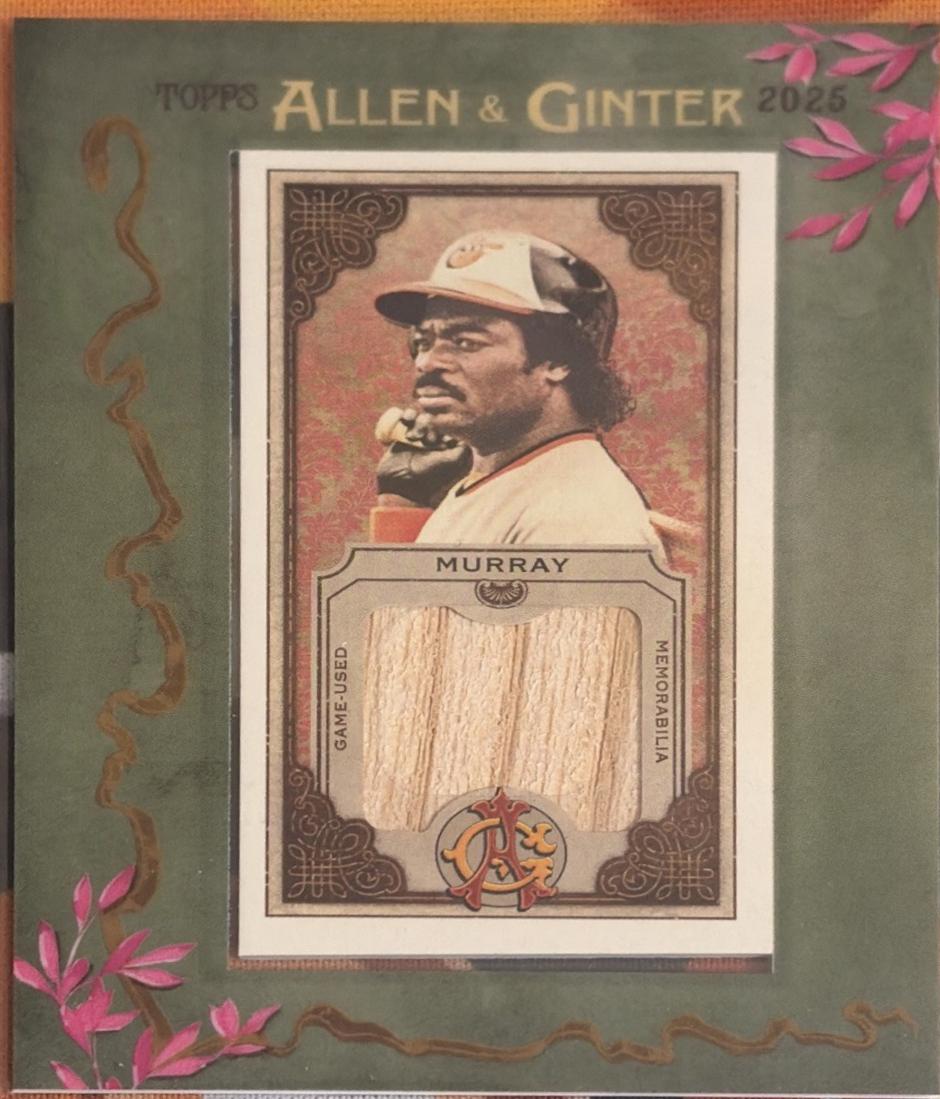 2025 Topps Allen and Ginter Mini Framed Relic Eddie Murray #MFR-EM card
