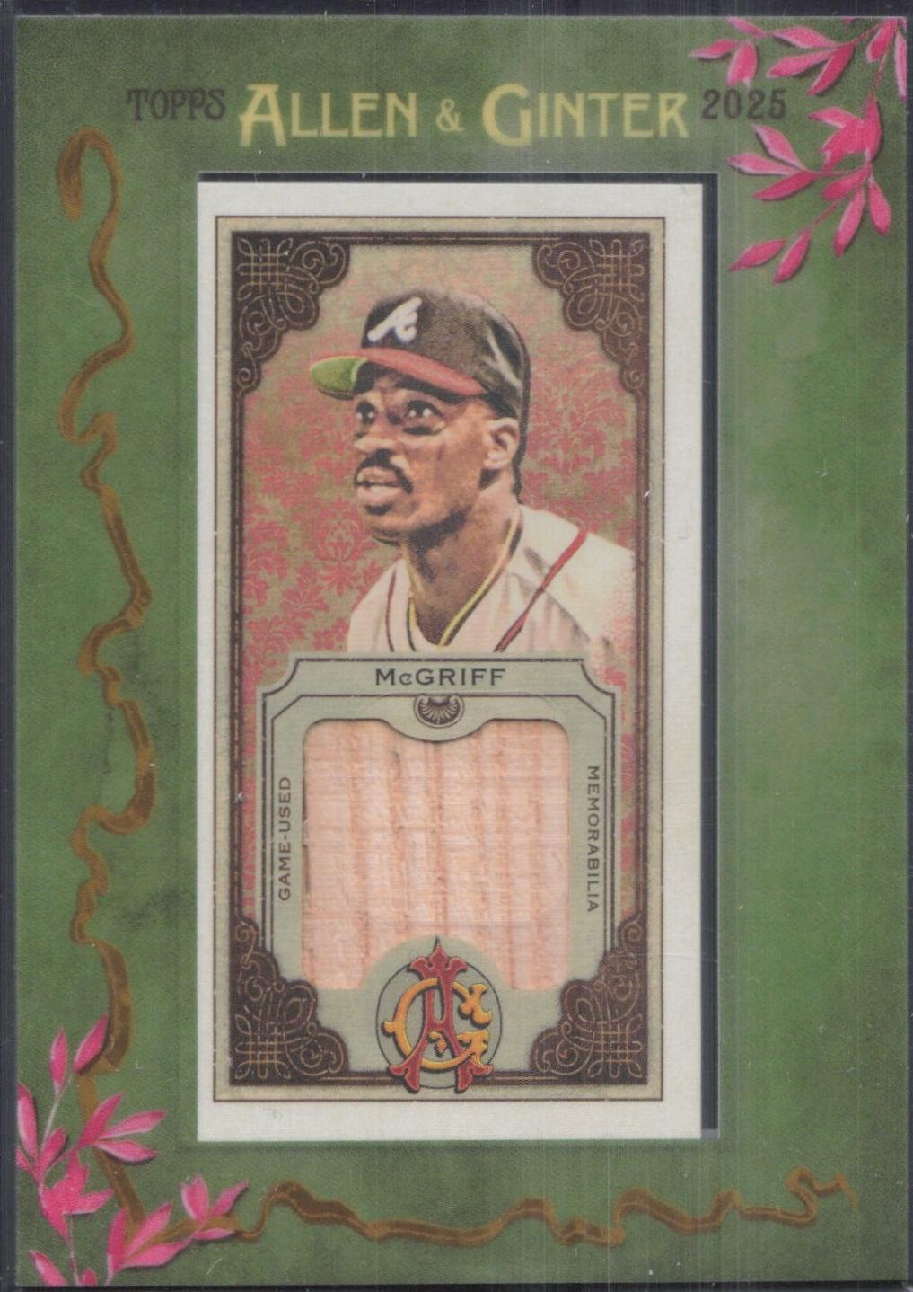 2025 Topps Allen and Ginter Mini Framed Relic Fred McGriff #MFR-FM card