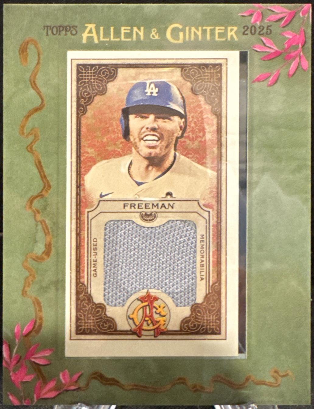 2025 Topps Allen and Ginter Mini Framed Relic Freddie Freeman #MFR-FF card
