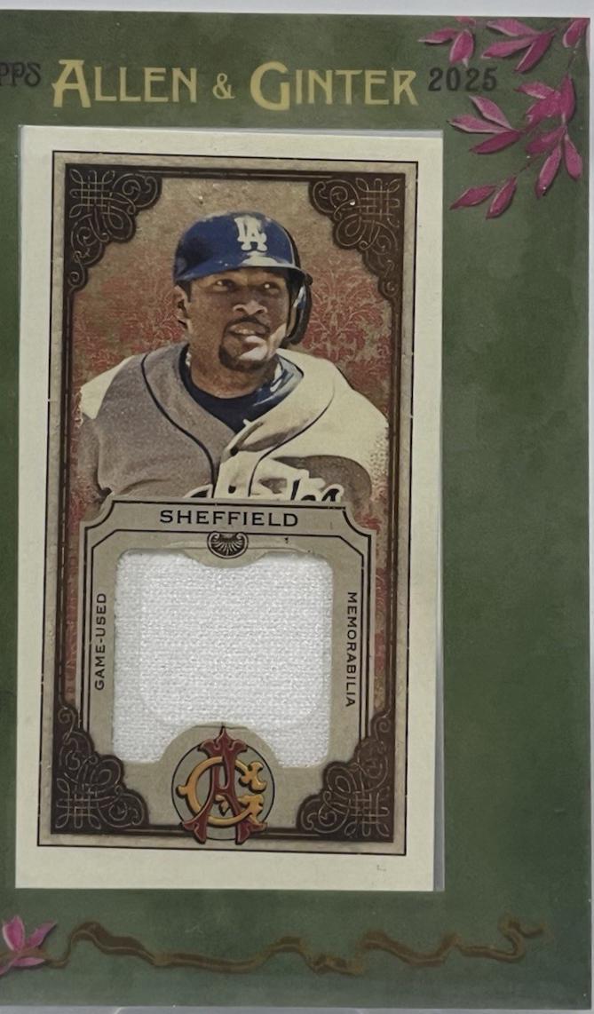 2025 Topps Allen and Ginter Mini Framed Relic Gary Sheffield #MFR-GSH card