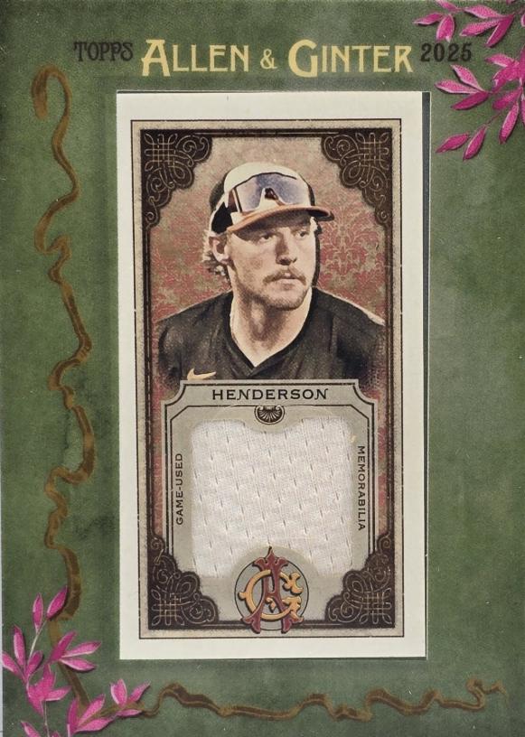 2025 Topps Allen and Ginter Mini Framed Relic Gunnar Henderson #MFR-GH card