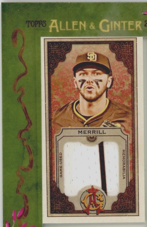 2025 Topps Allen and Ginter Mini Framed Relic Jackson Merrill #MFR-JM card