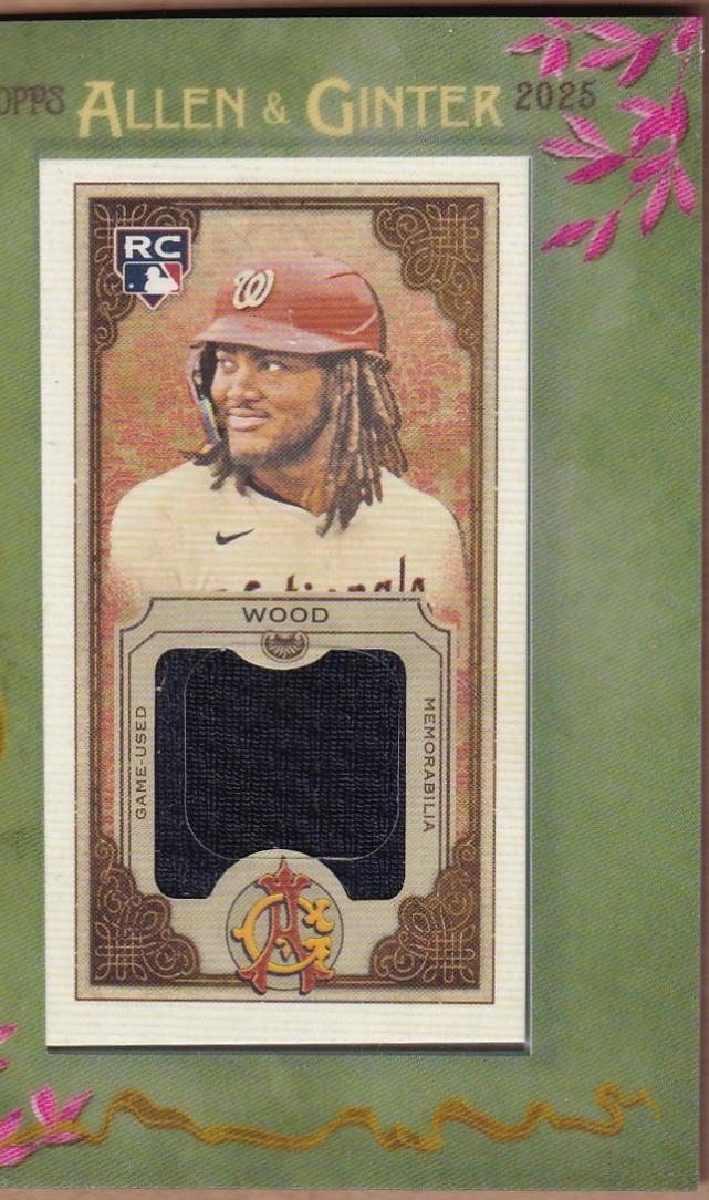 2025 Topps Allen and Ginter Mini Framed Relic James Wood #MFR-JW card